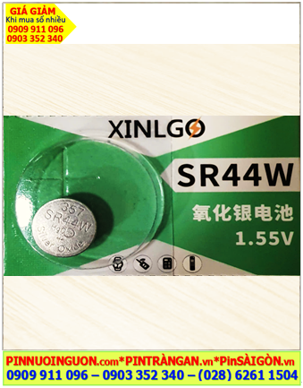 XINLGO SR44W, Pin 1.55v silver oxide XINLGO SR44W-Pin 357 (150mAh, 11.6mmx5.4mm) chính hãng
